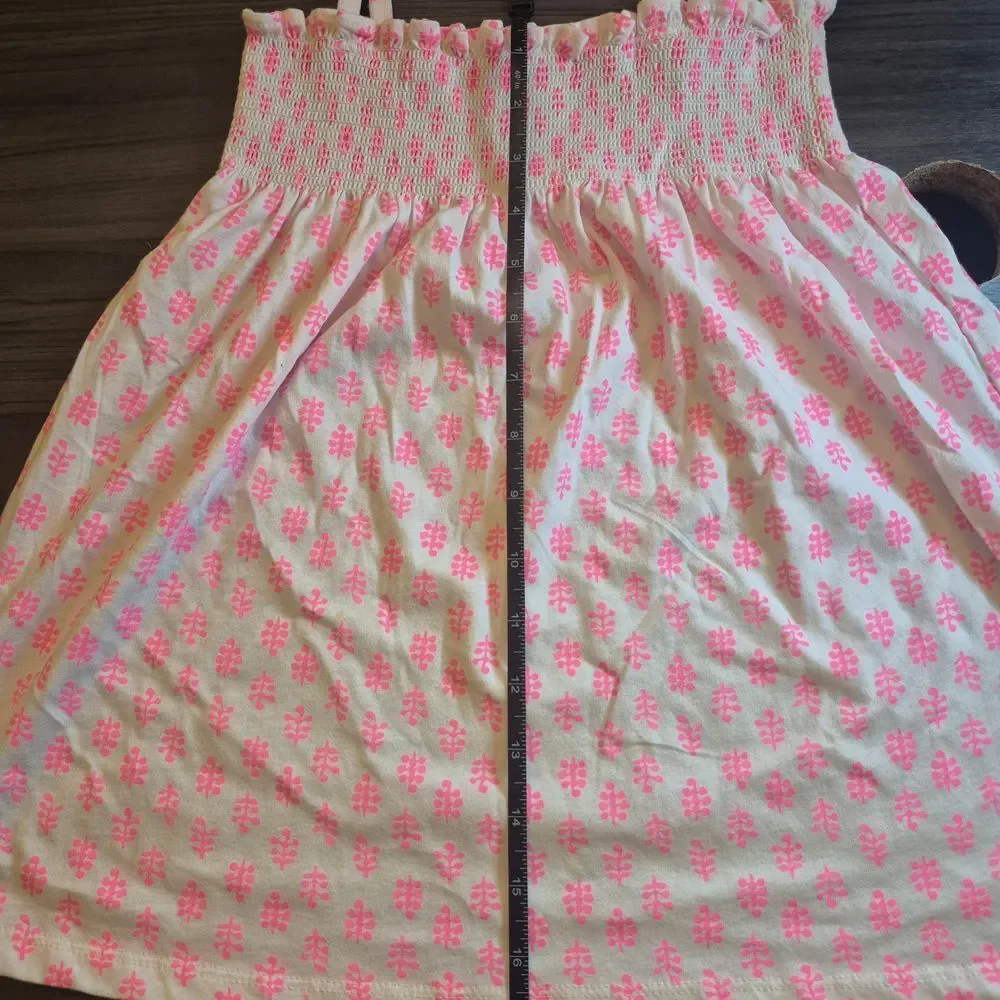 OshKosh B'gosh White Tank Top with Pink Floral Print